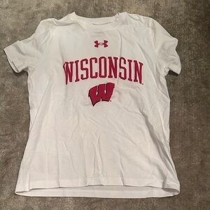Under Armour Wisconsin baby White T-Shirt